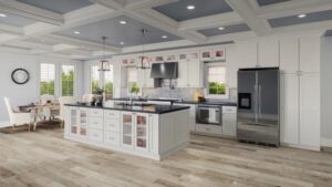 white cabinets in kitchen