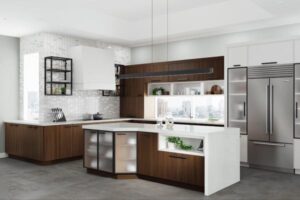 Walnut Pearl Contemporary Kitchen 4 1
