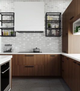 Walnut Pearl Contemporary Kitchen 8
